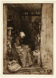 The Old Woman with Rags