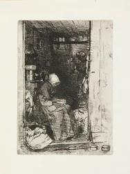 The Old Woman with Rags