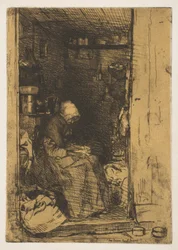 The Old Woman with Rags