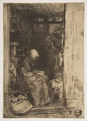 The Old Woman with Rags