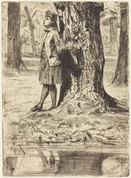 Seymour Standing under a Tree