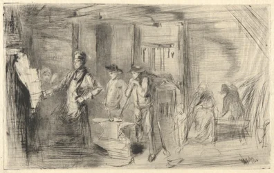 The Forge, from the Thames Set (A Series of Sixteen Etchings of Scenes on the Thames and Other Subjects)
