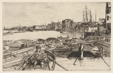 The Pool, from the Thames Set (A Series of Sixteen Etchings of Scenes on the Thames and Other Subjects)