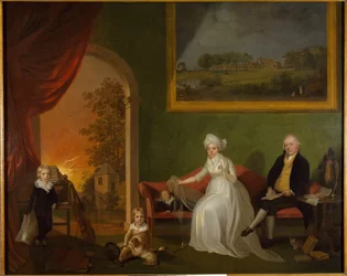 Portrait of Robert Mynors and His Family, 1797