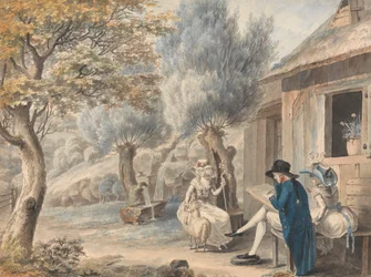 The Artist Sketching Mlle. de St. Legier as a Shepherdess