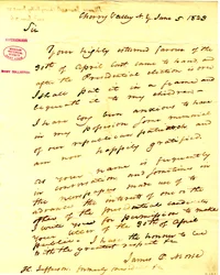 Thanks Him for His Response on April 30th That He Intends to Put in a Frame and Save for His Children (2 Pages)