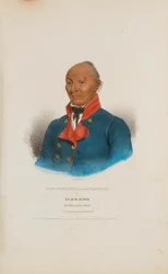 MAC-CUT-I-MISH-E-CA-CU-CAC or Black Hawk; A Celebrated Sac Chief, from The Aboriginal Portfolio