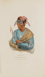 ME-NO-QUET; A Distinguished Pottowattomie Chief, from The Aboriginal Portfolio