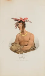 MISH-SHA-QUAT or the Clear Sky; A Chippeway Chief, from The Aboriginal Portfolio