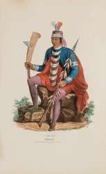 RICHARDVILLE; A Miami Chief, from The Aboriginal Portfolio