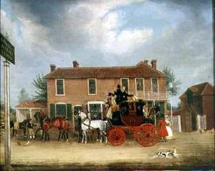 The Norwich to London Mail at the Coach and Horses, Ilford