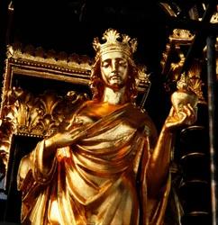 Charity, One of the Four Christian Virtues from the Canopy Tower of the Albert Memorial, Completed in 1876