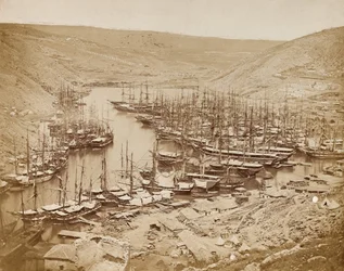 Balaklava Harbour, looking north, 1856