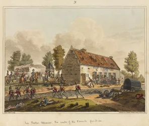 La Belle Alliance, the centre of the French position, from 