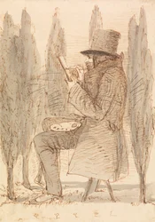 The Artist Sketching
