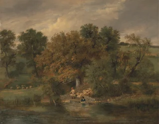 Sheep Washing at Postwick Grove, Norwich