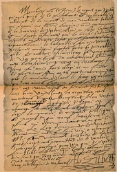 A letter from Queen Elizabeth I to King James VI