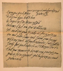 Letter from Queen Mary 1542-1587 to the Abbot of Dunfermline, 1889