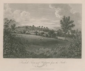 Kentish Town and Highgate, Middlesex, from the south
