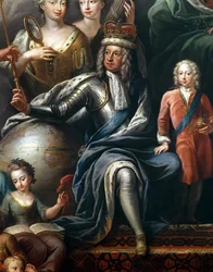 George I and his grandson, Prince Frederick (detail)
