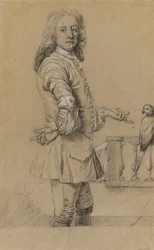 Self portrait with parrot, early 18th century