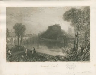Tamworth Castle: steel engraving