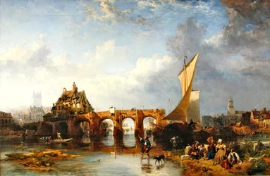 The Pont des Treilles on the River Maine at Angers