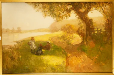 Summer Day - Children on the Banks of the Tweed, 1907