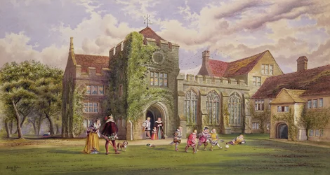 Elizabethan Children Playing Football