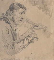 Mr. James Derby Playing the Violin