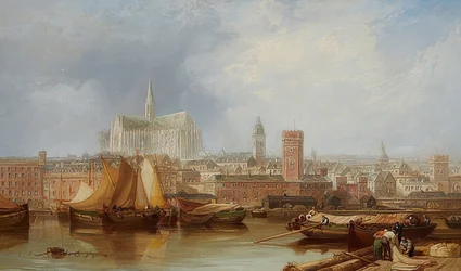 View of Cologne with the Unfinished Cathedral
