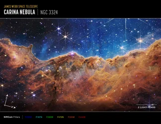 Cosmic Cliffs in the Carina Nebula