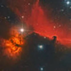 Horsehead Nebula and Flame Nebula
