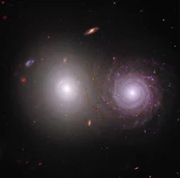 Interstellar Dust Within a Galactic Pair