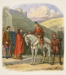 Edward murdered at Corfe, 18 March 978, from A Chronicle of England BC 55 to AD 1485, pub. London, 1863