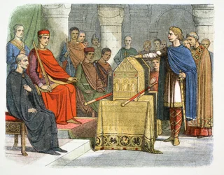 Harold II Swears Fidelity to Duke William of Normandy, 1064, 1864