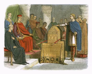 Harold swears fidelity to Duke William of Normandy