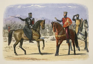 Richard and the Master of St John, Joppa, 23 July 1191, from A Chronicle of England BC 55 to AD 1485