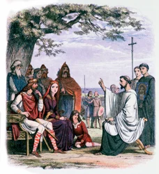 St Augustine Preaching to King Ethelbert and Queen Bertha