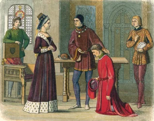 The Earl of Warwick submits to Queen Margaret, 1470