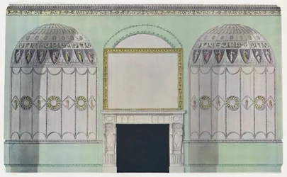 Chimney-Piece Planked by Alcoves, Interior Composition