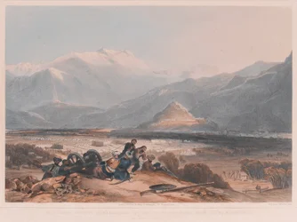 View of Bala Hissai and the City of Kabul, with the British Cantonments from the Ba Marco Hill