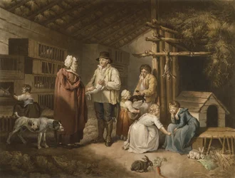 Selling Rabbits, engraved by William Ward, 1796