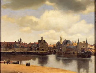 View of the city of Delft
