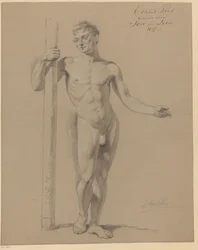 Standing Male Nude, Front View (1st Prize 1817)