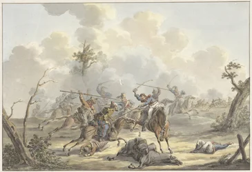 Attack Between Crimean Cossacks and French Horse Artillery