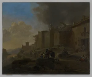 Peasants by a River Bank