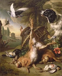 Still Life with Dead Game and Hares