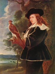A Young Man with a Falcon, c1630