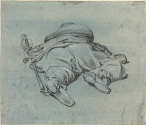 A Cavalier Lying on the Ground